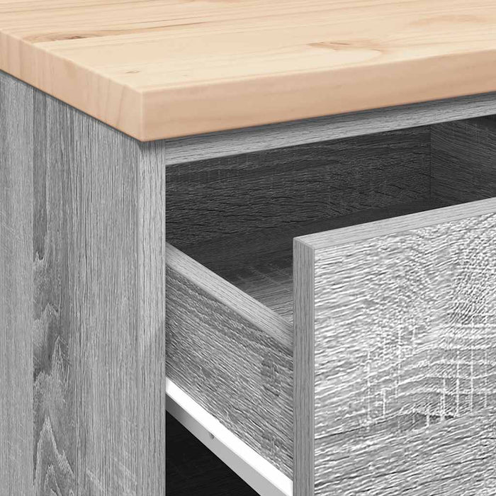 Armadietto per Garage Grigio Sonoma 40x51x85 cm