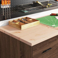 Armadietto per Garage in Rovere Marrone 40x51x85 cm 860595