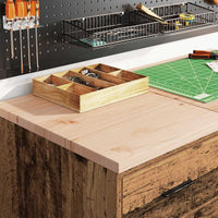 Armadietto da Garage in Legno Vecchio 40x51x85 cm