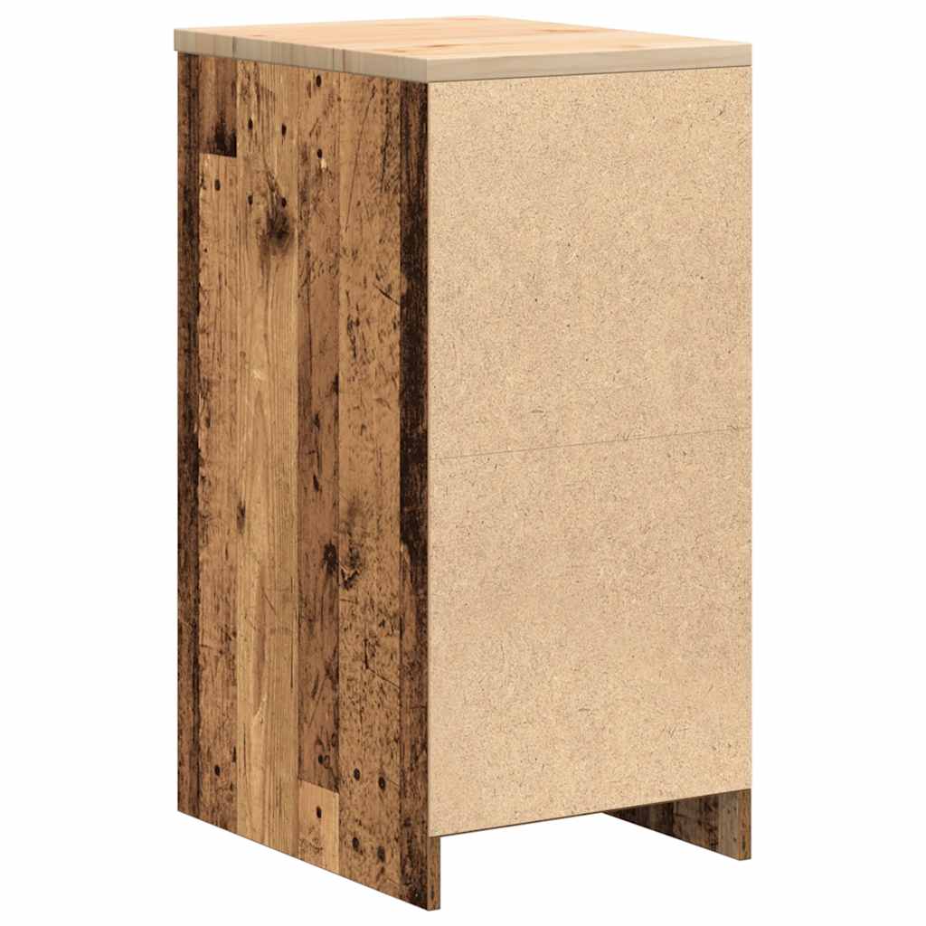 Armadietto da Garage in Legno Vecchio 40x51x85 cm 860596