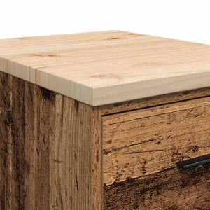 Armadietto da Garage in Legno Vecchio 40x51x85 cm 860596