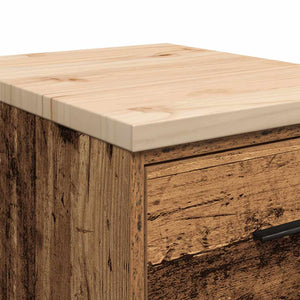 Armadietto da Garage in Legno Vecchio 40x51x85 cm