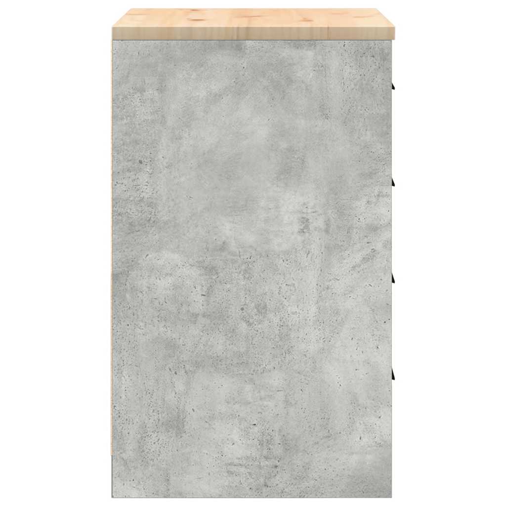 Armadietto da Garage Grigio cemento 60x51x85 cm 860601
