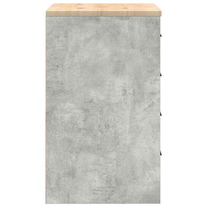 Armadietto da Garage Grigio cemento 60x51x85 cm 860601