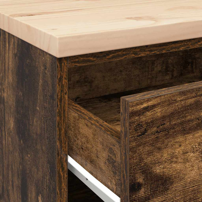 vidaXL Armadietto da Garage in Rovere Affumicato 60x51x85 cm