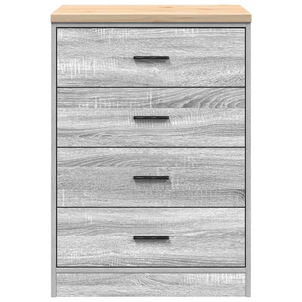 Armadietto da Garage Grigio Sonoma 60x51x85 cm 860603