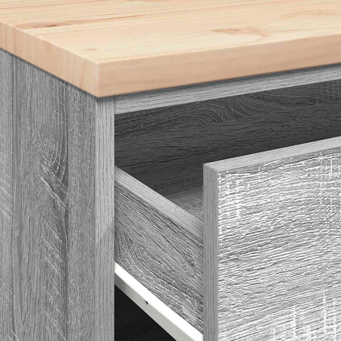 vidaXL Armadietto da Garage Grigio Sonoma 60x51x85 cm