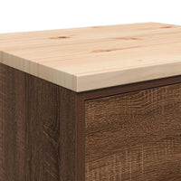 Armadietto per Garage in Rovere Marrone 60x51x85 cm