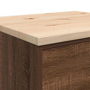 Armadietto per Garage in Rovere Marrone 60x51x85 cm