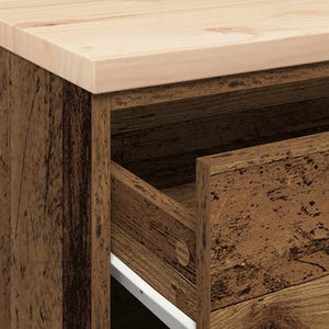 Armadietto da Garage in Legno Vecchio 60x51x85 cm 860605