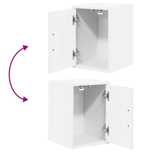 Pensili per Garage 2 pz Bianco in Legno Multistrato 860608