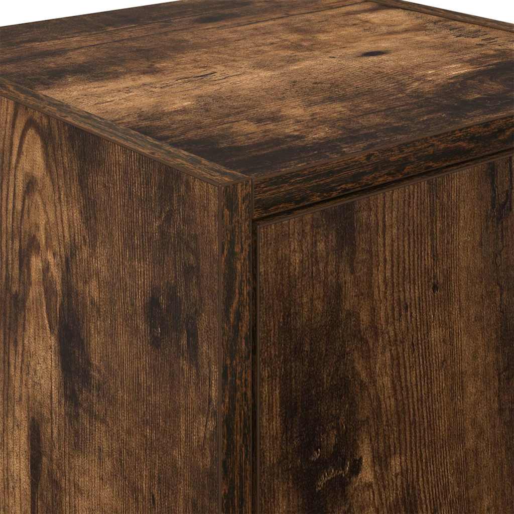 vidaXL Pensili per Garage 2 pz Rovere Fumo in Legno Multistrato