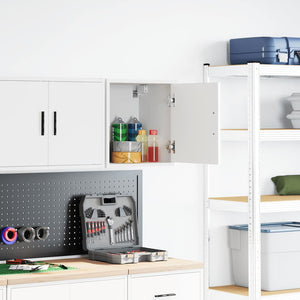 Pensile per Garage Bianco in Legno Multistrato