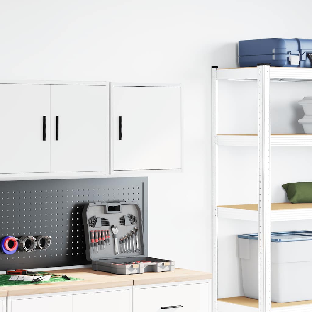 Pensile per Garage Bianco in Legno Multistrato 860625