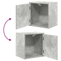 Pensile per Garage Grigio Cemento in Legno Multistrato