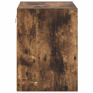 Pensili per Garage 2 pz Rovere Fumo in Legno Multistrato 860634