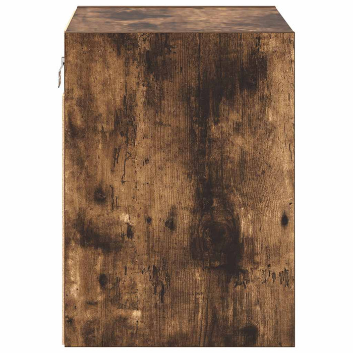 Pensili per Garage 2 pz Rovere Fumo in Legno Multistrato 860634