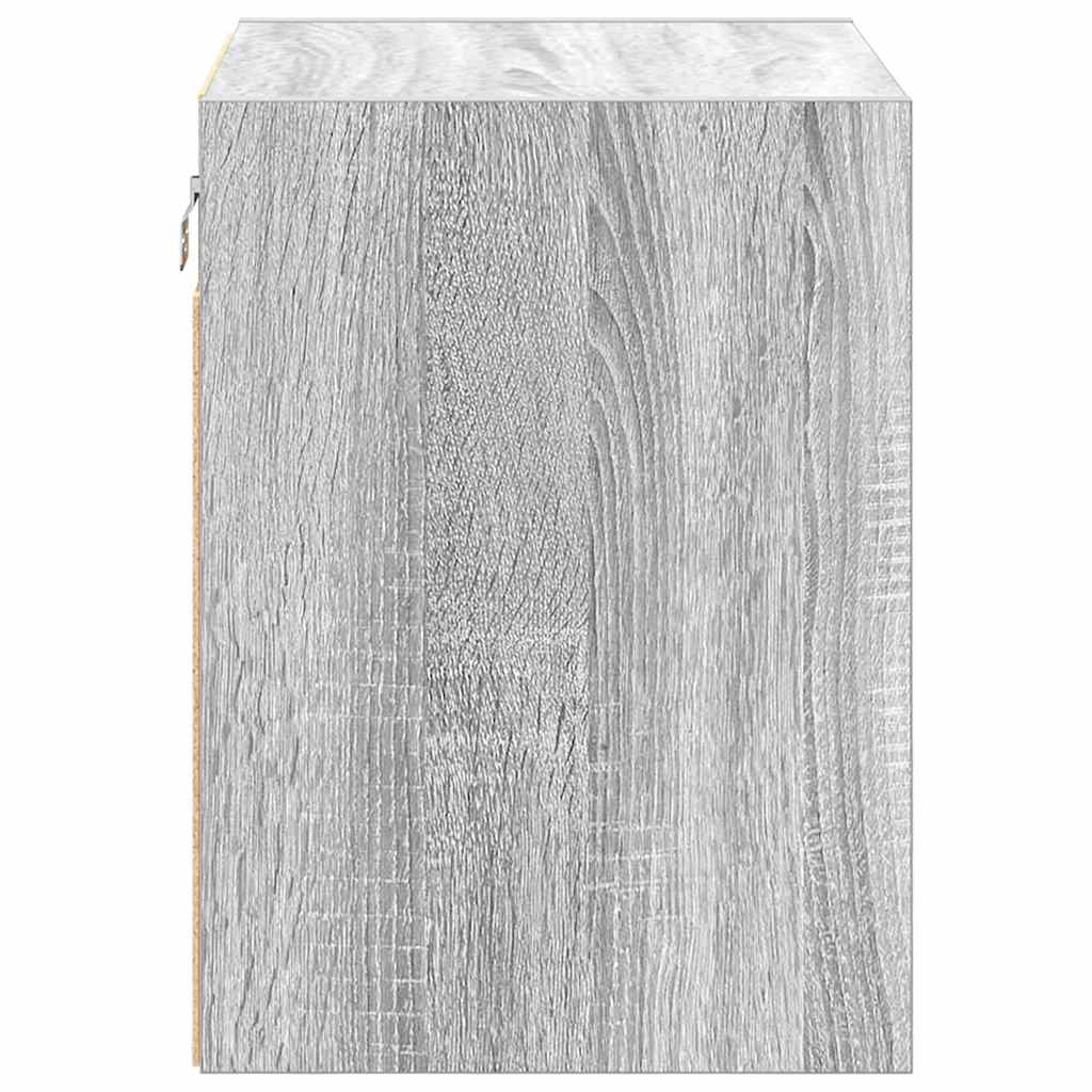 vidaXL Pensili per Garage 2 pz Grigio Sonoma in Legno Multistrato