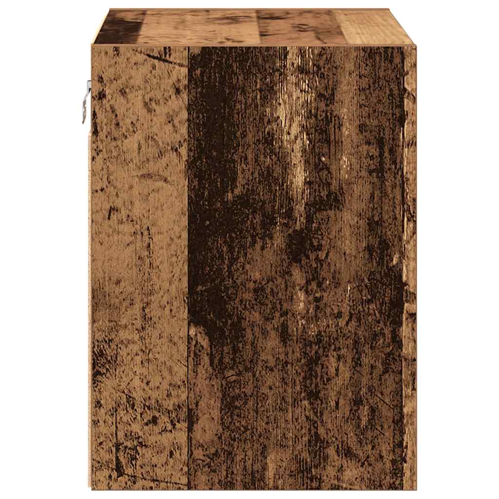 vidaXL Pensili per Garage 2 pz Legno Antico in Legno Multistrato