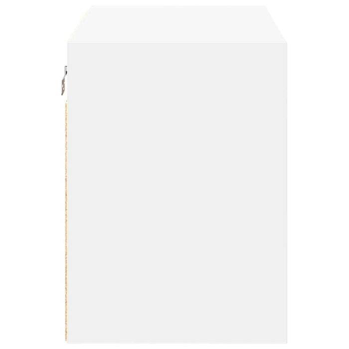 vidaXL Pensile per Garage Bianco in Legno Multistrato