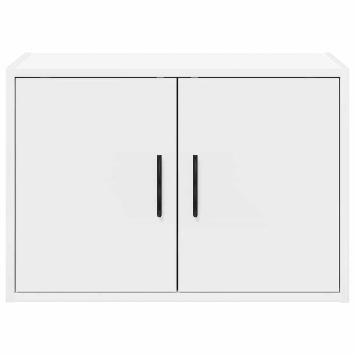 Pensili per Garage 2 pz Bianco in Legno Multistrato 860644