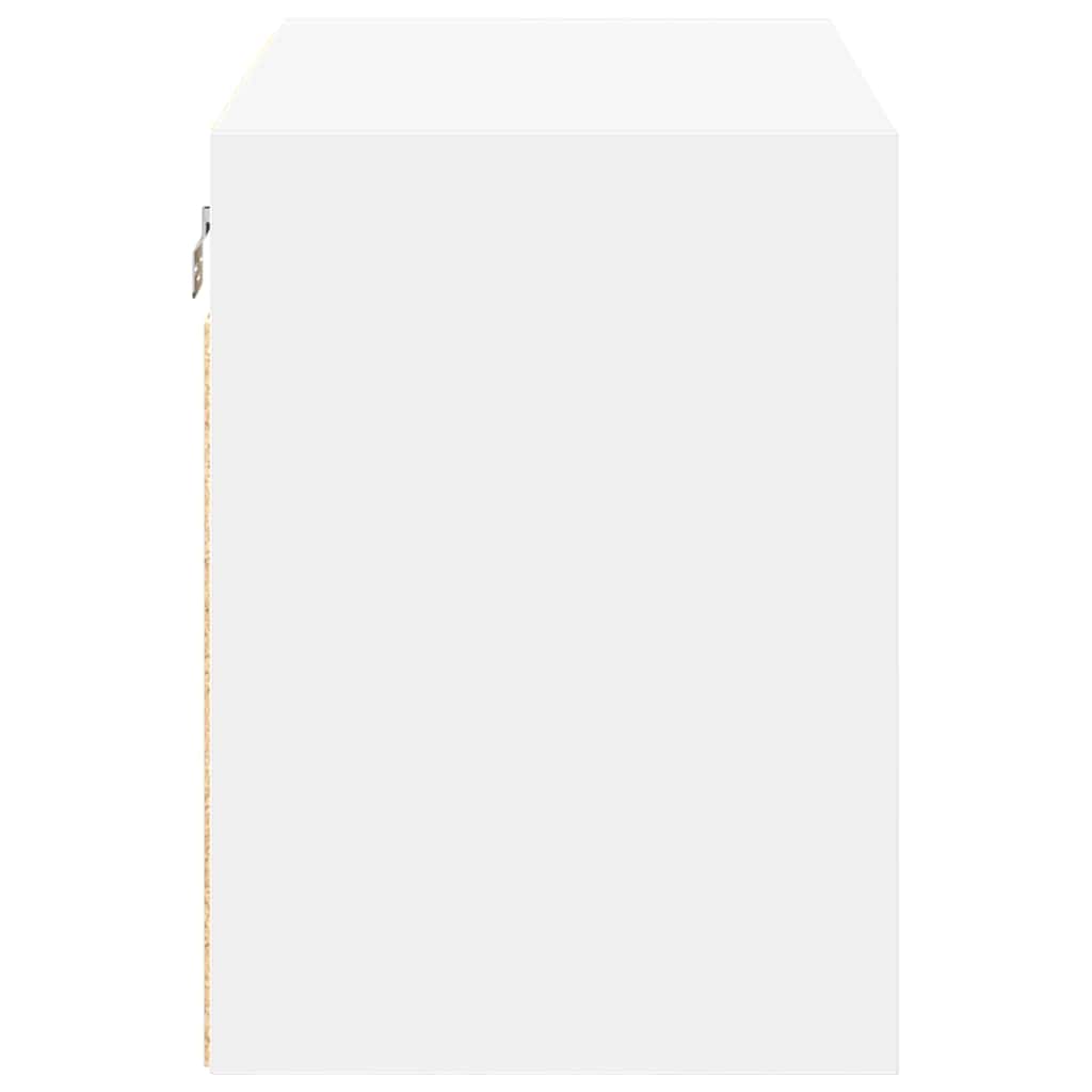 Pensili per Garage 2 pz Bianco in Legno Multistrato 860644