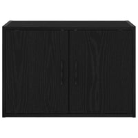 Pensili per Garage 2 pz Neri in Legno Multistrato