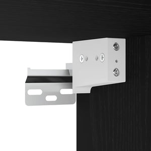 Pensili per Garage 2 pz Neri in Legno Multistrato 860646