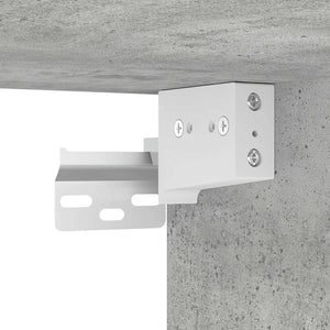 Pensile per Garage Grigio Cemento in Legno Multistrato 860649