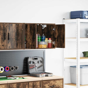 Pensile per Garage Rovere Fumo in Legno Multistrato 860651