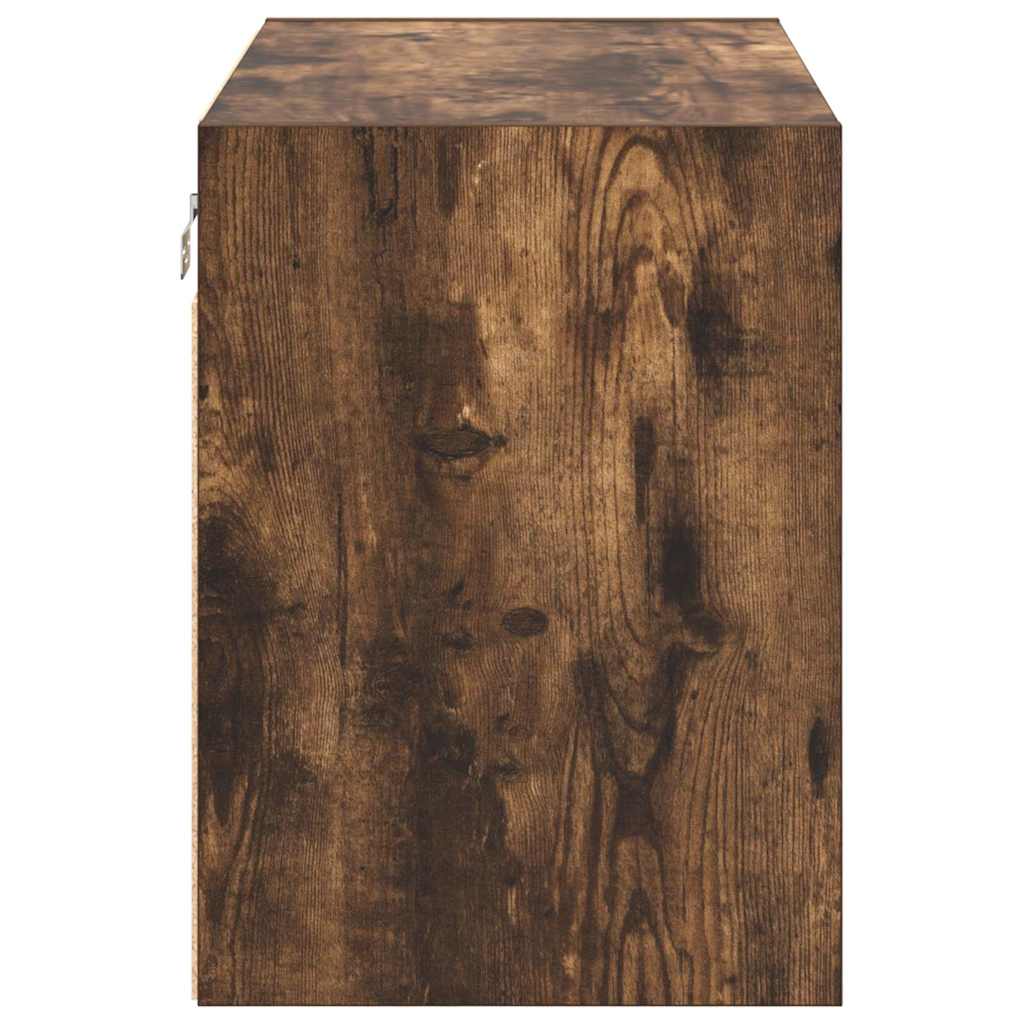 Pensili per Garage 2 pz Rovere Fumo in Legno Multistrato 860652