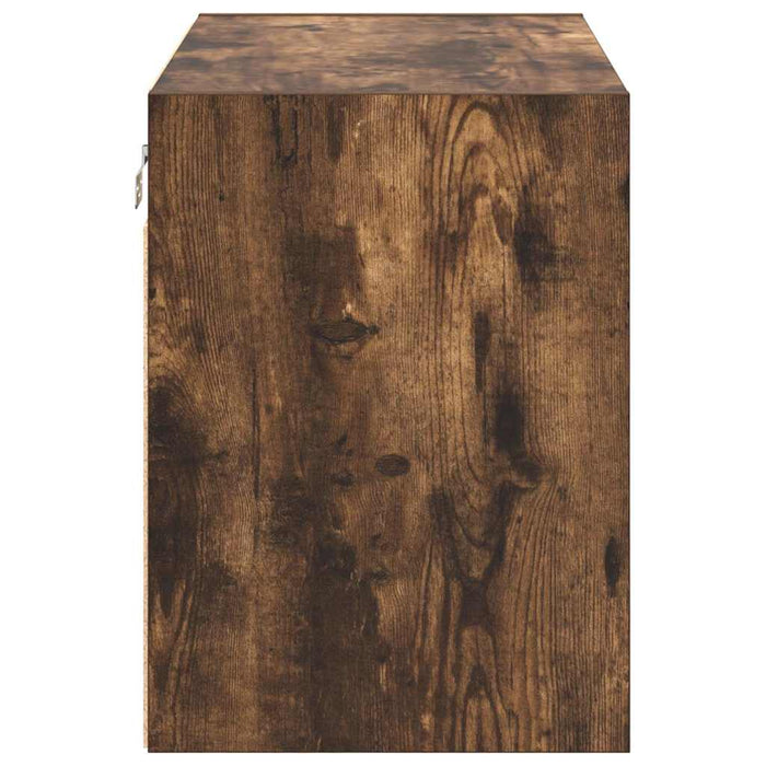 Pensili per Garage 2 pz Rovere Fumo in Legno Multistrato 860652