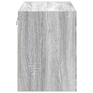 vidaXL Pensile per Garage Grigio Sonoma in Legno Multistrato