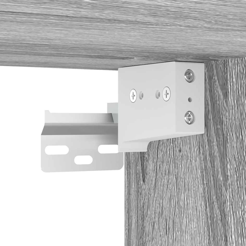 vidaXL Pensile per Garage Grigio Sonoma in Legno Multistrato