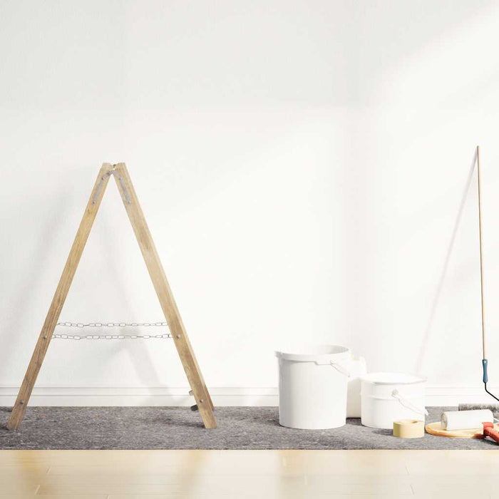 Telo Protettivo per Pittori Antiscivolo 515 cm 220 g/m² Grigio 4106135