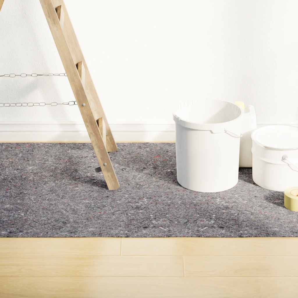 Telo Protettivo per Pittori Antiscivolo 515 cm 220 g/m² Grigio 4106135