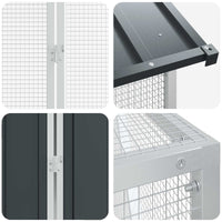 Gabbia per uccelli Antracite 416.5 x 103 x 142 cm 3325148