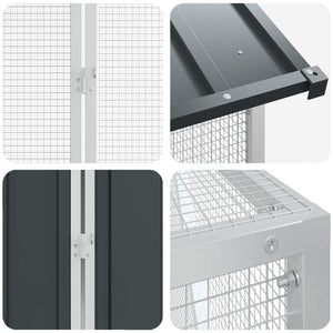 Gabbia per uccelli Antracite 416.5 x 103 x 142 cm 3325148