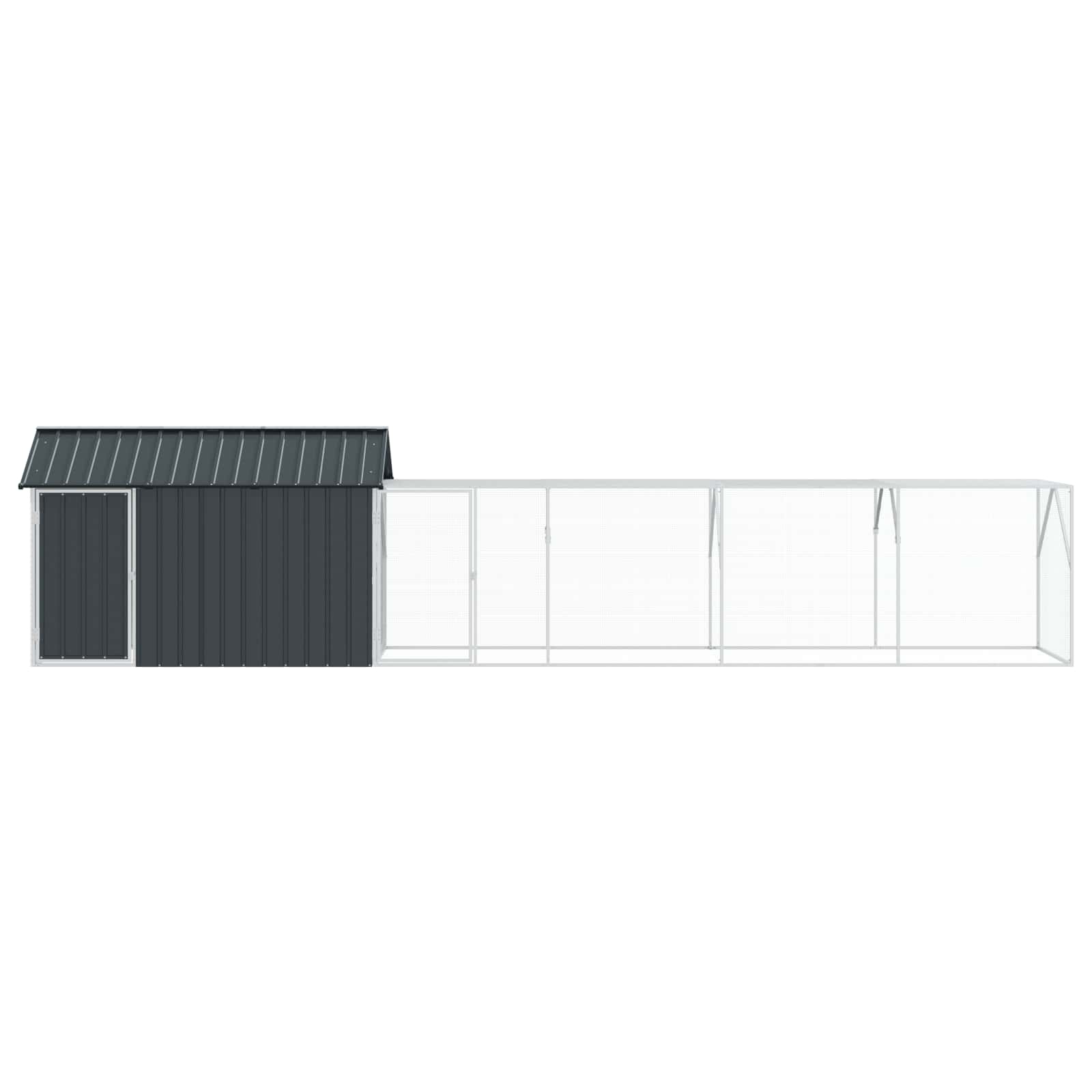 Gabbia per uccelli Antracite 619 x 111 x 142 cm Acciaio zincato 3325149