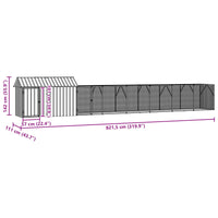 Gabbia per uccelli Antracite 821.5 x 111 x 142 cm 3325150