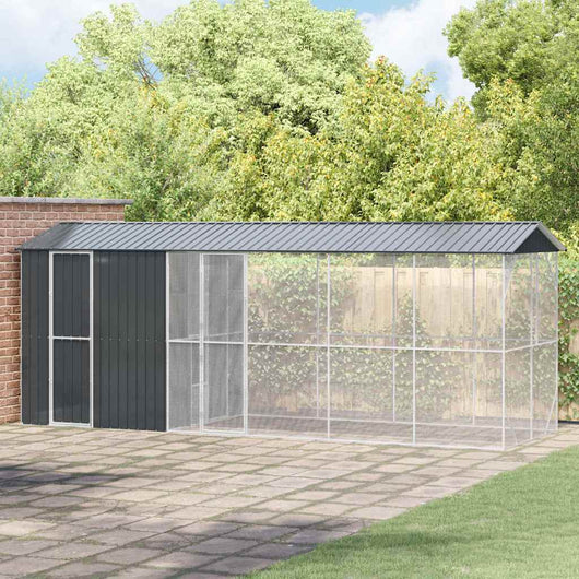 Gabbia per uccelli Antracite 645 x 208 x 247 cm Acciaio zincato 3325154