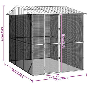 <strong>Voliera  Antracite 310x227x247 cm</strong> in acciaio 3325160