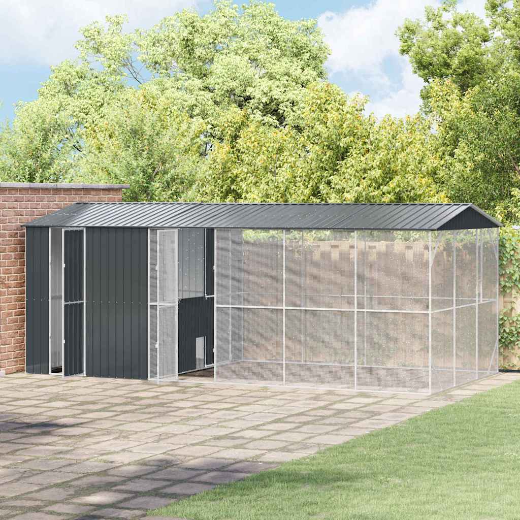 Gabbia per uccelli Antracite 645 x 310 x 247 cm Acciaio zincato 3325163