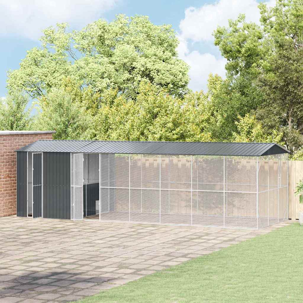 Gabbia per uccelli Antracite 860 x 310 x 247 cm Acciaio zincato 3325164