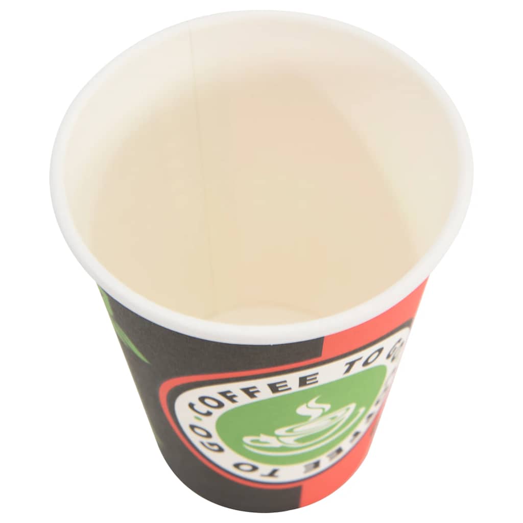 vidaXL Tazze da Caffè in Carta con Coperchi 1000 pz 4oz 100 ml