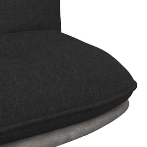 Sedia da Ufficio Girevole Nera in Tessuto