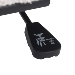 Sedia da Ufficio Girevole in Tessuto Riccio Crema Effetto Lana