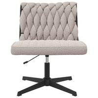 Sedia da Ufficio Girevole Riccio Grigio Chiaro Effetto Lana 4105397