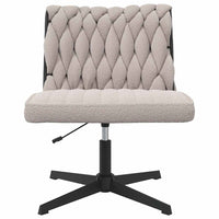 Sedia da Ufficio Girevole Riccio Grigio Chiaro Effetto Lana