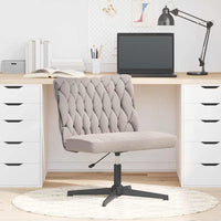 Sedia da Ufficio Girevole Riccio Grigio Chiaro Effetto Lana 4105397